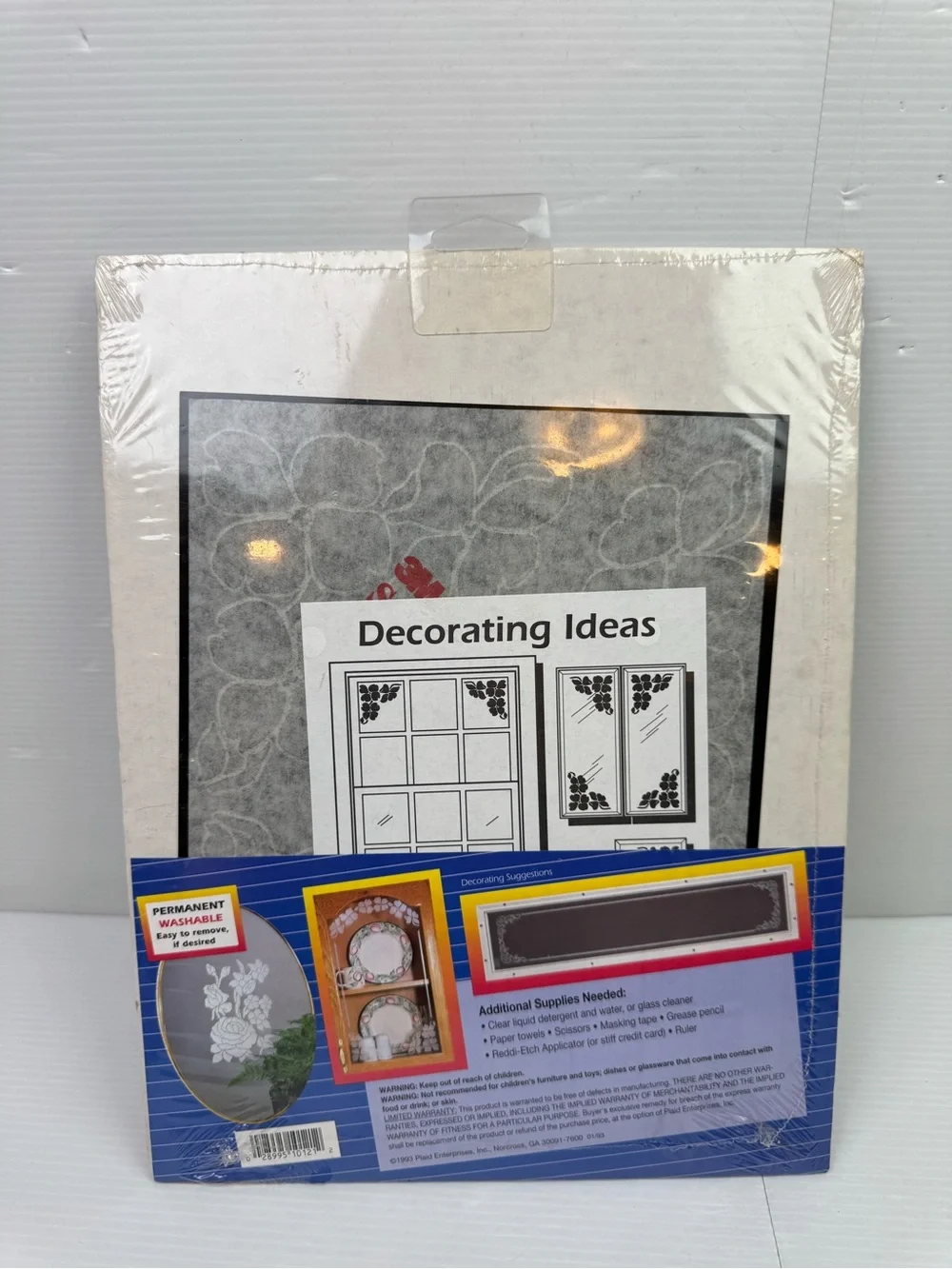 VTG Lot Of 3 Reddi-Etch Etched Glass Rub-On Decals #10121 #10073 #10076 Sealed
